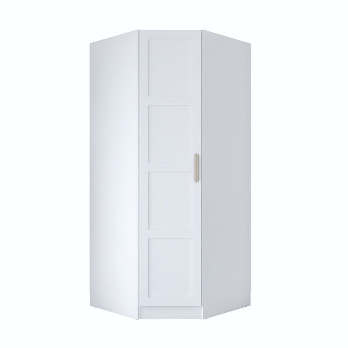 Hanah Home Armario Blanco con Estanterías Hanah Home Armario Blanco con Estanterías